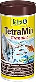 TetraMin Granules - langsam absinkendes Fischfutter, ideal für Fische in der mittleren Wasserschicht des Aquariums, 250 ml D