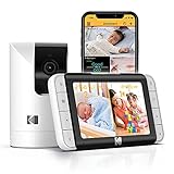 KODAK Cherish C525P Smartes Video-Babyphone, klare Videoqualität für beruhigte Eltern, einfache Einrichtung und Nutzung und Lange Akk