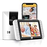 KODAK Cherish C525P Smartes Video-Babyphone, klare Videoqualität für beruhigte Eltern, einfache Einrichtung und Nutzung und Lange Akk