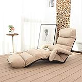 Klappbar Bodenstuhl Bodensessel Bodenkissen Boden Stuhl Faltbare tragbare Lazy Sofa mit Armlehne for Mädchen, Meditationsseminare Lesen Fernsehen Gaming Lounge Chair Foldable Floor Chair Floor S