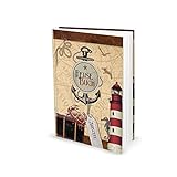 Reisebuch (Hardcover, A5) mit 136 leeren Seiten inkl. Inhaltsverzeichnis zum festhalten von Erlebnissen , Auflügen, Tipps und Erinnerungen; das perfekte Geschenkset zu Geburtstag, W