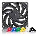 Noctua NF-A12x25 PWM chromax.black.swap, Leiser Premium Lüfter, 4-Pin (120mm, Schwarz)