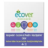 Ecover Color Waschpulver Konzentrat Lavendel (3 kg / 40 Waschladungen), Colorwaschmittel mit pflanzenbasierten Inhaltsstoffen, Waschmittel Pulver für natürlich reine Buntw