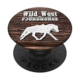 Wild West Fjordpferd für Cowboy Westernreiter mit Fjord PopSockets mit austauschbarem PopGrip