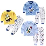 DEYOU Kinder Basisschicht 3 Thermo-Set-Top & Hose, Baby Jungen Mädchen Thermounterwäsche Heizung Lange Unterwäsche Lange Unterhose Lange Unterw