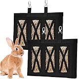 2 Stücke Kaninchen Heu Futterbeutel Kaninchen Meerschweinchen Heu Futterbeutel Schwein Tier Heu Chinchilla Hamster Kleintierhalter Haustier Zubehör Hängende Fütterung Gerät Versorgung