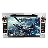 7' AUTORADIO MIT 3G DVD GPS Navigation USB SD Bluetooth Autoradio CD Moniceiver+Bluetooth+ Dual Zone+Subwoofer+DAB+Mirrorlink+VMCD Für OPEL Zafira B Astra H Corsa D Meriva Vivaro (Silber)