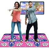 YUWEX Single Doppelte Tanzmatte Musikalische Spielmatte Tänzer-Decke Tanzmaschine Funktioniert mit PC und TV, 3D Matte Dancer Pads Sense-Spieldecke für Kinder Erwachsene (Inkl. 110 Songs, 63 Spiele)