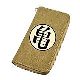 WANHONGYUE Dragon Ball Unisex Brieftasche Leinwand Geldbörse Reißverschluss Kartenhalter Anime-Bilddruck / 1
