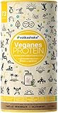 VEGANES PROTEIN - Double VANILLA | Volksshake | 1.1 kg | glutenfrei & sojafrei | mehr Inhalt | Natürlich mit Mandel-, Reis-, Hanf-, Chia- & Kürbiskernp