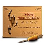 Feuerzangentasse ZuckerHutSticks, 12 Stück, ZimtZucker - für Heißgetränke und Cock