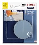 fix-o-moll Universal PTFE Gleiter 63 mm 2 Stück selbstklebend grau, 3566484