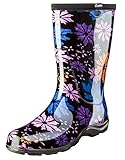 Sloggers Damen Regen- und Gartenstiefel mit Komfort-Innensohle Flower Power Größe 44 Style 5016FP10