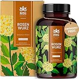 Holi Natural® Rhodiola Rosea Extrakt | 180 vegane Kapseln | 400mg je Tagesdosis | 3% Rosavin, 1% Salidrosid | Rosenwurzextrakt ohne Zusatzstoffe | Laborgeprüft (180 Kapseln)