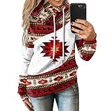 YunYoud T-Shirt Damen Oversized Mode Lose Rundhals Sommer Oberteile Vintage Drucken Bluse Streetwear Sport Oberteile Vintage Sweatshirt Teenager Mädchen Tunika Lang Top