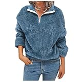 HHOP Damen blusen sexy Pullover Damen Winter lang Oberteile Damen sexy elegant Damenpullover Lagenlook Winter Pullover Frauen Oberteil v Ausschnitt Damen dünne Pullover Damen Herbst Oberteile D