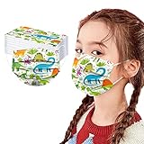 N/AB 50er Pack Einweg 3-lagiger Sternenhimmel Tie Dye Gesichtsbedeckung Schal Mund- und Nasenschutz Atmungsaktive Abdeckung Maske Schals Bandana Halstuch für Jungen Mädchen (D50PCs, one size)