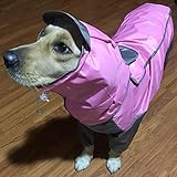 Pet Large Dog Raincoat Outdoor Waterproof Clothes Hooded Jumpsuit Cloak for Small Big Dogs Overalls Rain Coat Lab