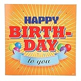 Depesche 3868.021 Glückwunsch-Karte zum Geburtstag (neutral), ansprechende Geburtstagskarte mit Musik und passendem Spruch, mit Innentext und Umschlag, 17 x 16,5