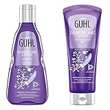 Guhl Komplett-Set für graues oder blondes Haar - Shampoo und Kur - Silberglanz und Pflege - Dermatologisch g