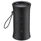 AXLOIE Bluetooth Lautsprecher - Tragbarer kabelloser Lautsprecher, 360° Surround-Sound, 4 Lautsprechertreiber, IPX7 Wasserdicht, 12 Std. Laufzeit，20 Meter Reichweite, für Outdoor, Schwimmbad, W