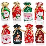 DPKOW Weihnachtsgeschenktüten Kordelzug Weihnachtsgeschenkverpackungsbeutel Weihnachtsschnurbeutel Pack Kinder Drawstring Wedding Anniversary Merry Christmas Party