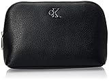 CALVIN KLEIN Damen Minimal Monogramm Make-up Tasche Other SLG, Schwarz, Einheitsgröß