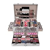 Schminkkoffer Gefüllt Schminkkoffer Set - Schminkkoffer mit Schminke, Schminkset Teenager Mädchen Kosmetik Makeup Set Schminkkassette mit Lipgloss, Lidschatten, Blush für Profi-und Tägliche #2