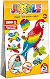 Schmidt Spiele 46138 Jixelz, Alles, was fliegt, 1500 Teile, 5 Motive, Kinder-Bastelsets, Kinderpuzzle, b