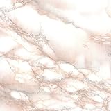 Klebefolie Marmor-Optik Rosa, Marmorstein Folie, Granit-Marmor-Look, Dekofolie, Möbelfolie, Tapeten, selbstklebende Folie, 45cm x 3m, 95µm (Stärke: 0,095 mm), Venilia 53180