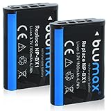 Blumax 2X Akku kompatibel mit Sony NP-BX1-1100mAh 3,6V 3,8Wh - für Sony Cyber-Shot DSC-RX100, DSC-RX100 II, DSC-RX100M II, DSC-RX100 III, DSC-RX100 V, DSC-RX100 IV, HDR-CX405, ZV-1