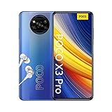 POCO X3 PRO Smartphone (16,94cm (6,67') FHD+ LCD DotDisplay 120Hz, 8GB+256GB Speicher, 48MP Quad-Rückkamera, 20MP Frontkamera, Dual-SIM, Android 11) Blau ( Frost Blue) [Exklusiv bei Amazon]