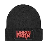 Linkin Park Electro Rock, Electro Pop, Alternative Metal, Nu Metal Gruppe Bestickte Logo Beanie Strickmutze - STICK187 - SCHWARZ