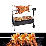 Holzkohlegrill Edelstahl Camping Grill，Kacsoo Barbecue Klappgrill mit Holzkohleclip,Bürste,Lebensmittelclip,Tragbarer Klappgrill aus Edelstahl für Camping, Trekking, Garten und Outdoor Grill-Spaß (1)