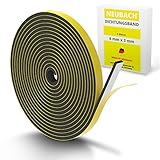 NEUBACH® Dichtungsband selbstklebend 6x3mm - Abdichtband aus Schaumstoff für perfekte Fensterdichtung - Ideale Dichtung für Tür und Fenster - Dichtband aus D
