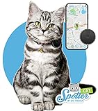 Spotter GPS-Katzen-Tracker Abonnement und wasserdicht. Der kleinste GPS-Tracker mit Aktivitätentracker, Zonen, Alarmen und Anruffunktion. Immer wissen, wo Ihre Katze g