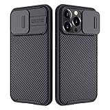 Nillkin Kompatibel mit iPhone 13 Pro, CamShield Pro mit Schiebe-Kamera-Abdeckung, stoßfeste Hülle (schwarz)