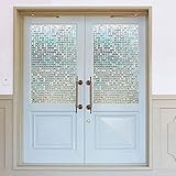 3D-Farblaser-Fensteraufkleber, statischer Glasmosaikfilm, geeignet für Familienbäder, Schränke, Besprechungsräume H 40x100