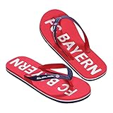 FC Bayern München Bade-Sandalen kompatibel Schuhe, Sandalen, Badesandalen, Badeschuhe, Bade-Schuhe, 凉鞋, サンダル, صنادل, Sandals, Sandalias (45/46)