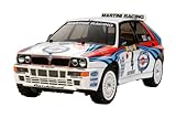 TAMIYA 1:10 RC Lancia Delta HF Integrale TT-02 - ferngesteuertes Auto - RC Bausatz - On Road Fahrzeug - Elektromotor - Modellbausatz - Unlackiert - 58570
