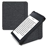 kwmobile Hülle kompatibel mit Kobo Libra 2 - Stoff eReader Schutzhülle Cover Case - Dunkelg