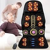 Shiatsu Massageauflage Massagegeräte,Alles Körper Massagesitzauflage,Massage Matte Mit Vibration Wärme,8 Massagemethoden, 3 Massagestärken, Überhitzungsschutzg