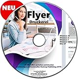 Flyer Druckerei professionelle FLYER selber gestalten und drucken für Windows NEU auf DVD