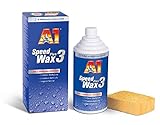 Dr. Wack – A1 Speed Wax Plus 3, 500 ml inkl. Spezialschwamm I Premium Auto-Wachs mit Carnauba I Langanhaltender Schutz & Glanz I Für alle Lacke geeignet I Hochwertige Autopflege – Made in Germany