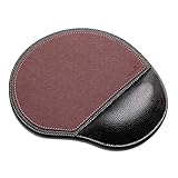 Mauspad mit Handauflage,Mauspad Handgelenkauflage， Ergonomisches Mousepad，Leder Gaming Mouse Pad，Business Style PU Hochwertige Gaming Mauspad für Studenten, Arbeiter, Computer, Laptop, H