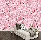 3D Tapeten 3D Effekt Schlafzimmer Rosa Tierflamingo 250X175 Cm Gewohnheit Irgendeine Größe 3D Poster Tapete Wandbild Wand Kunst Wohnzimmer Schlafzimmer Tv Sofa Hintergrund Foto Tap