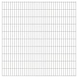Tidyard Garten Doppelstabmattenzaun & Pfosten Dekoration Zaun Gartenzaun Terrassenzaun Zauntor Metallzaun Zaunpaneel witterungsbeständig und langlebig 2008x2030mm 30 m Verzinkter S