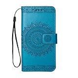 Homikon PU Leder Hülle Retro Blumen Schutzhülle Brieftasche Bookstyle Ständer Klapphülle Handyhülle Kartenfach Lederhülle Flip Case Wallet Cover Kompatibel mit Samsung Galaxy Note 8 - B