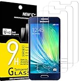 NEW'C 3 Stück, Schutzfolie Panzerglas für Samsung Galaxy A3 2015, Frei von Kratzern, 9H Härte, HD Displayschutzfolie, 0.33mm Ultra-klar, Ultrabeständig