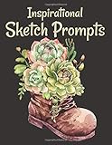 Inspirational Sketch Prompts: Large Drawing Pad With Art Challenge Ideas To Fire Your Imag